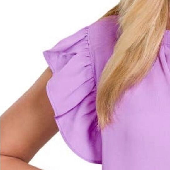 sleeveless top with ruffle sleeve - Picture 3 of 7